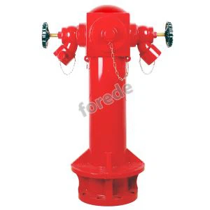 Boca de incêndio de pilar da maneira três para a luta contra o incêndio