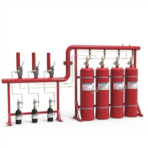 Sistema de gás 150L Pipe Network FM 200 para combate a incêndios